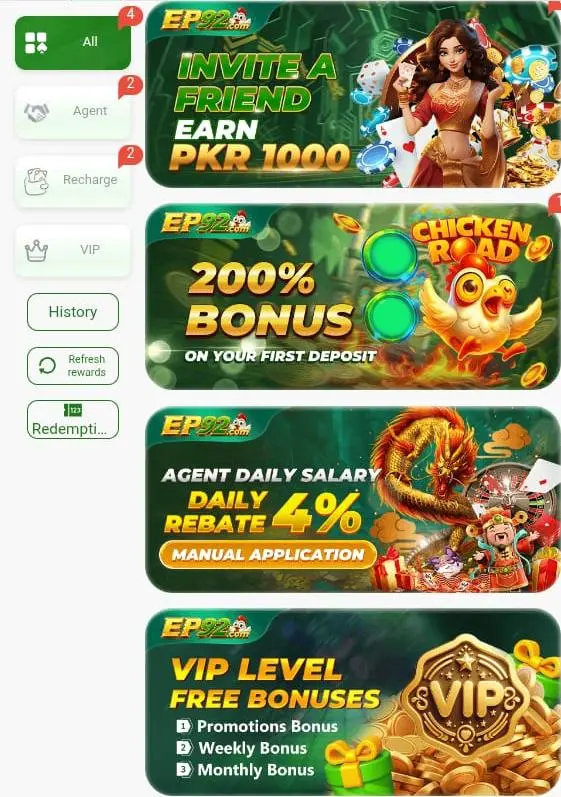 EP92 Bonuses and Rewards