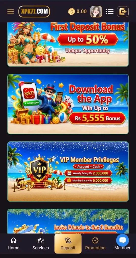 XPK77 Game Bonuses and Rewards