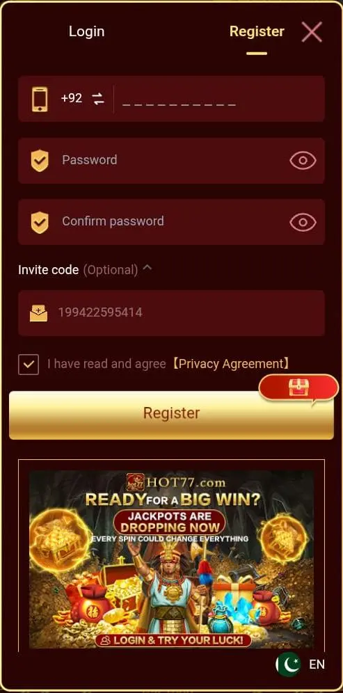 Hot77 game registration processes