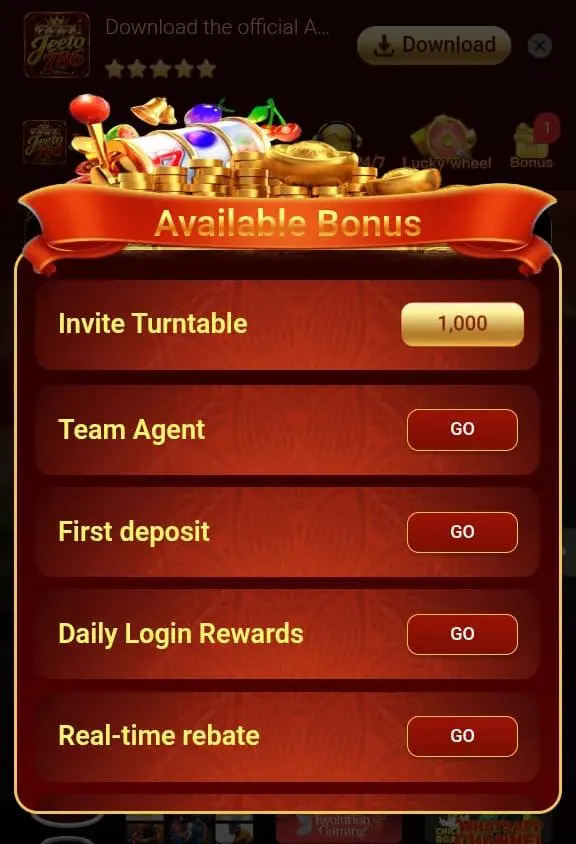 Jetto786 Game bonus