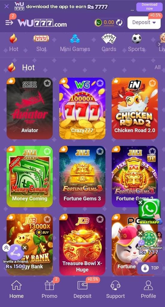 WU777 Game App