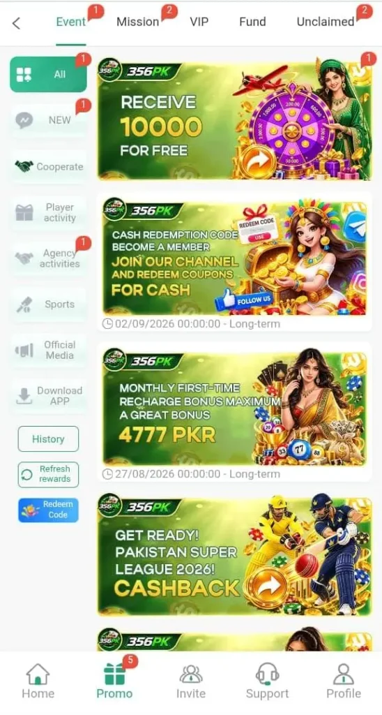356PK Game Key features